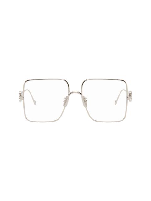 Silver Square Glasses