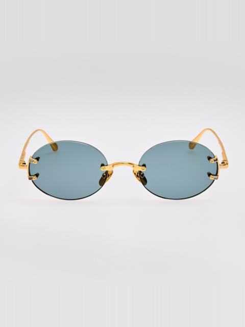 Stella Sunglesses in Grey and Gold