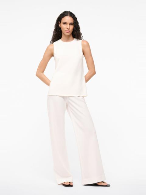 STAUD BRONTE TOP IVORY