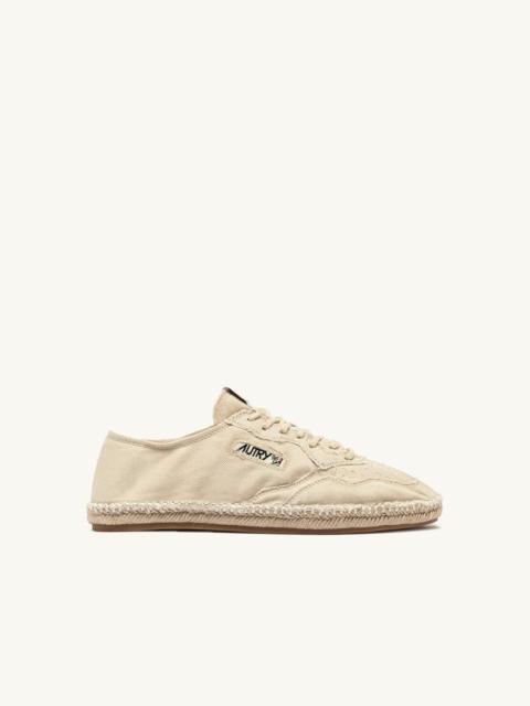 SANDY ESPADRILLES IN IVORY CANVAS