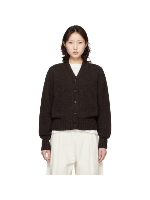 Brown Baby Alpaca Cardigan