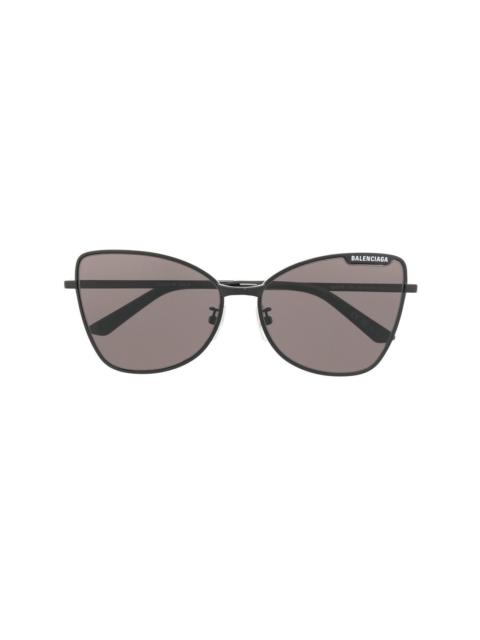 logo-plaque butterfly sunglasses