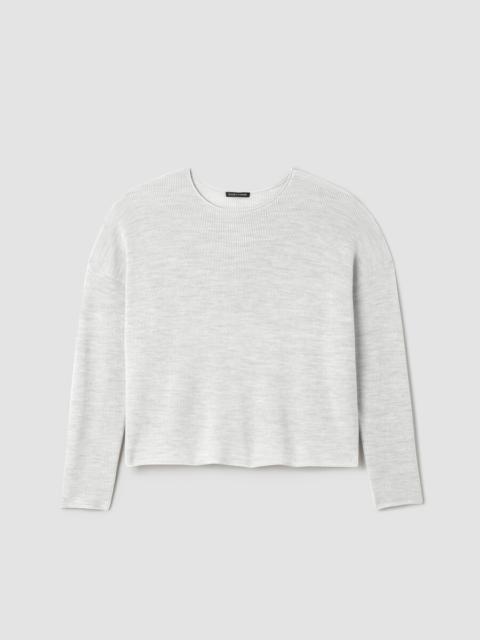 Merino Crew Neck Top in Regenerative Wool
