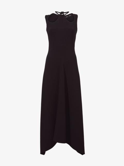 Matte Viscose Crepe A-Line Dress