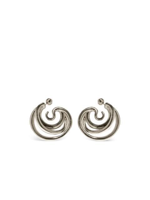 polished-finish earrings