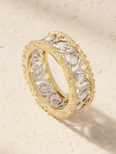 Ramage Eternelle 18-karat Yellow And White Gold Diamond Ring