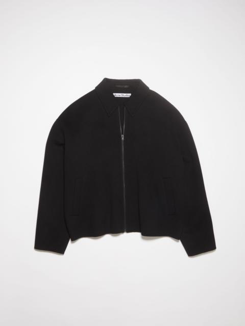 ジャケット・アウター Acne Studios Wool-Blend Zip Jacket Black Acne Studios - Wool zip jacket - Black