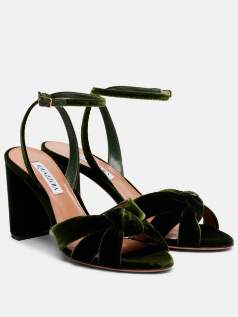 Nina 85 velvet sandals