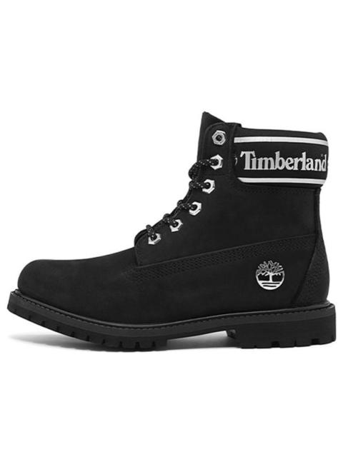 (WMNS) Timberland 6 Inch Premium Waterproof Boots 'Black Nubuck Logo' A41CXW