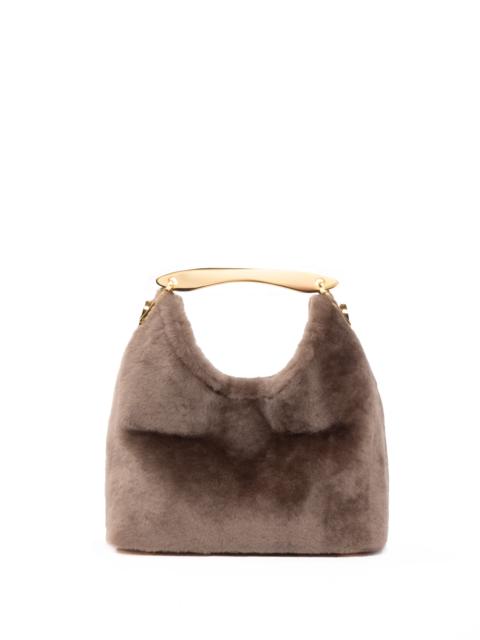 Small Boomerang Shearling Taupe