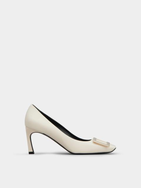 Trompette Metal Buckle Pumps in Leather