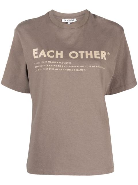 logo-print cotton T-shirt