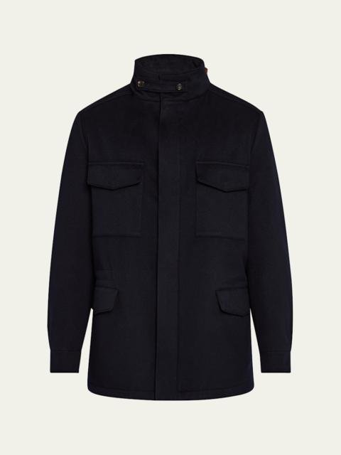 Men's Traveller Cashmere Full-Zip Field Jacket