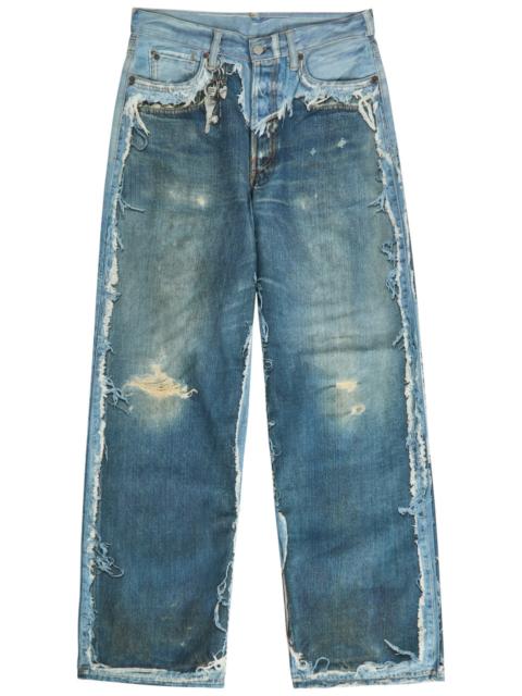 Acne Studios Printed Wide-leg Jeans