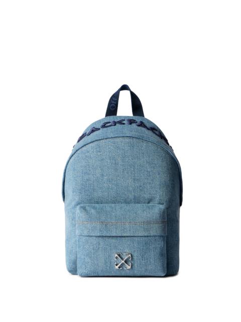 Jitney Backpack Quote Denim