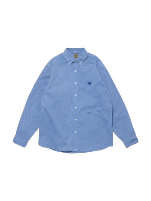Human Made Pigment Dyed BD L/S Shirt Navy