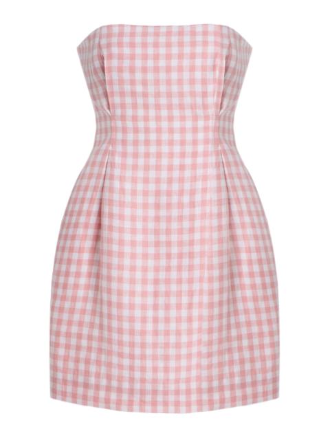 Exclusive Riviera Rosaalie Strapless Cotton Mini Dress pink