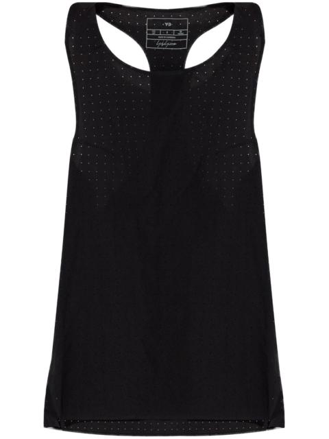perforated-detail tank top