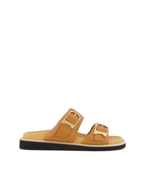 double-buckle sandals