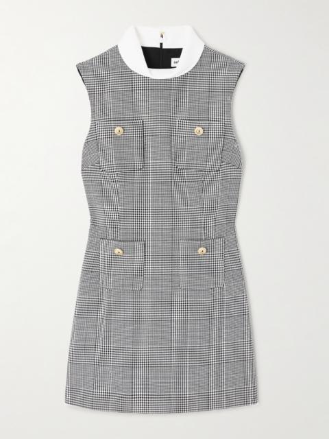 Prince Of Wales Checked Tweed Mini Dress