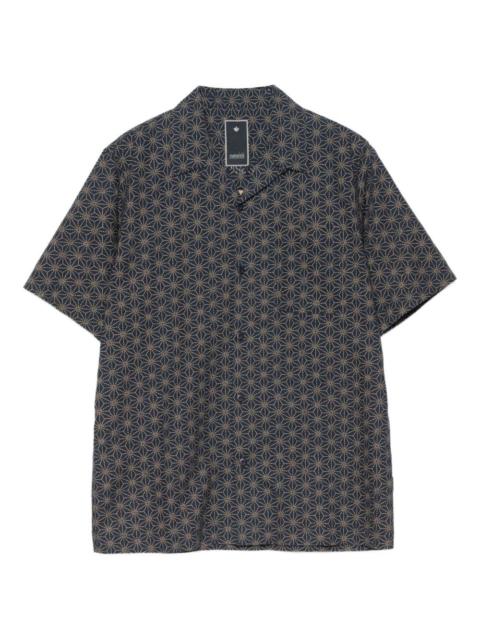 geometric-pattern short-sleeve shirt
