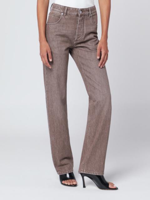 Brown straight jeans