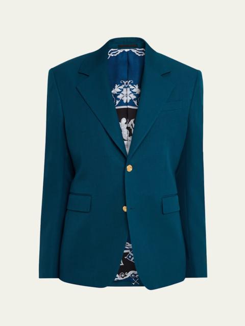 Slim-Fit Wool Blazer