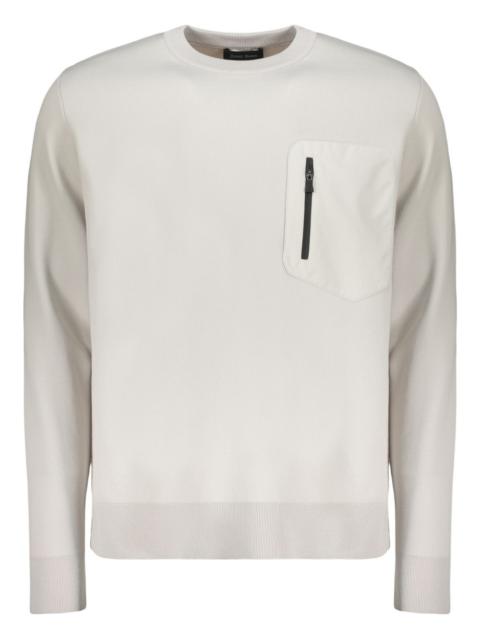 zip pocket sweatshirt