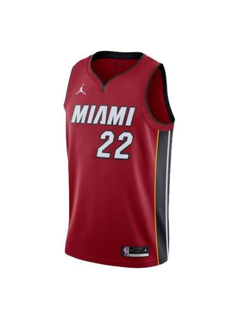Men's Air Jordan Basketball Sports SW Fan Edition 20-21 Season Miami Heat Butler 2 No. 2 Jersey CV94