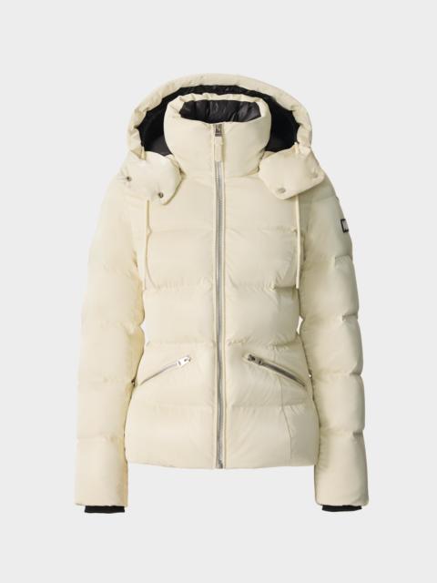 MADALYN-GLO High-Gloss Down Jacket With Removable Hood