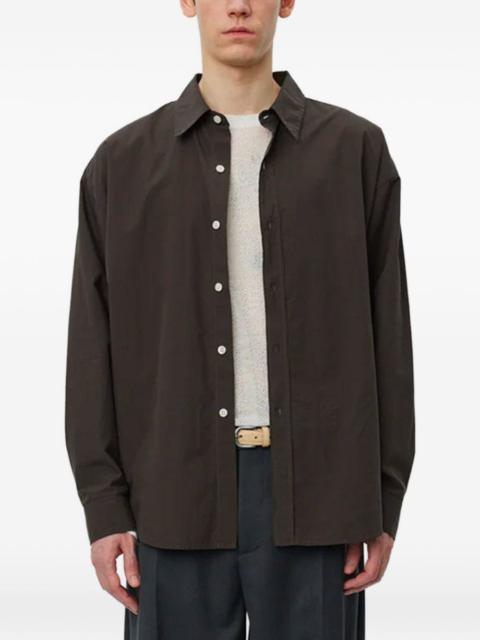 oversized micro structure shirt