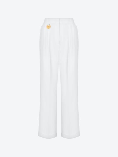 HEART LOCK STRETCH CRÊPE TROUSERS