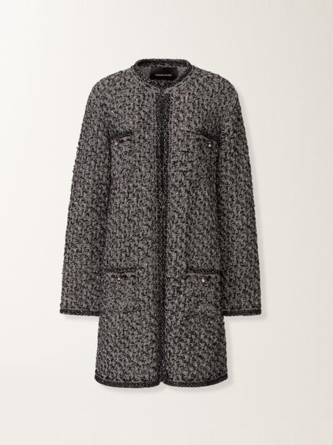 Night blue tweed coat