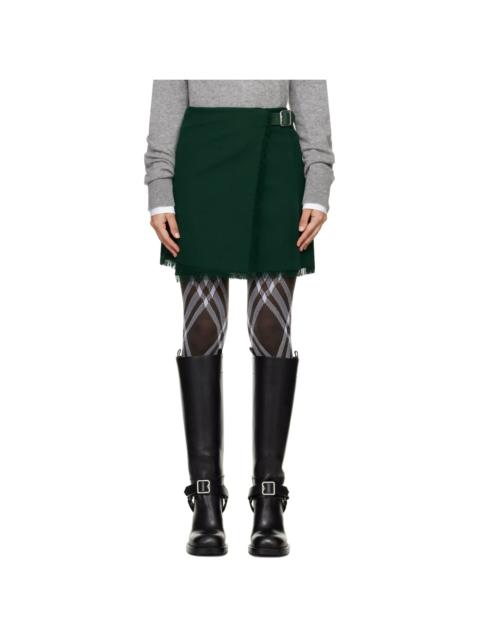 Green Wrap Miniskirt