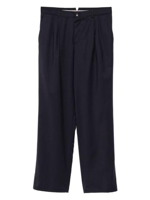 pleated wool trousers