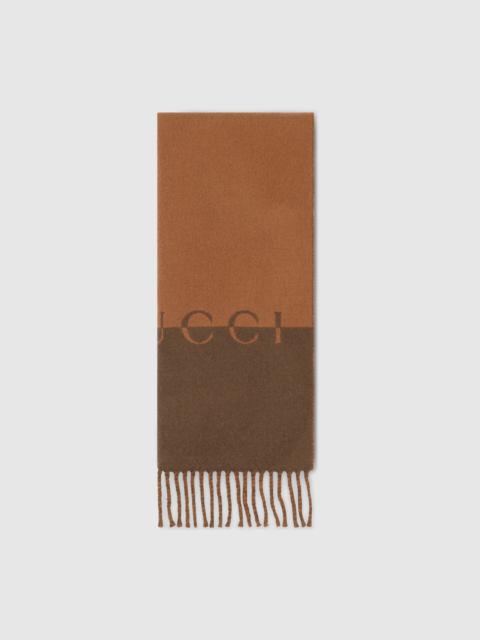 Wool cashmere scarf