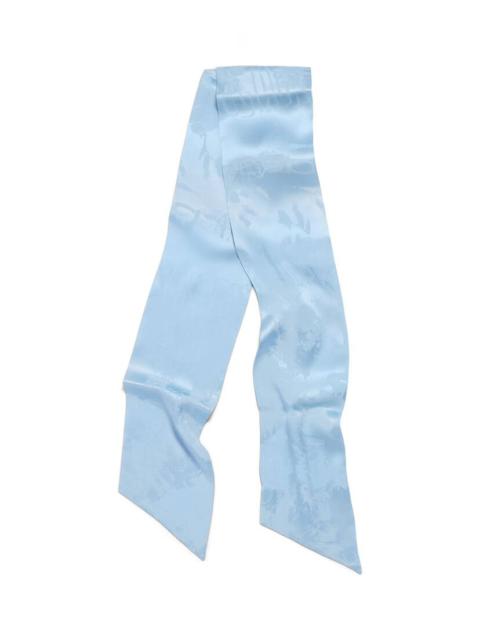 Women's Washed Crayon Scarf in Baby Blue