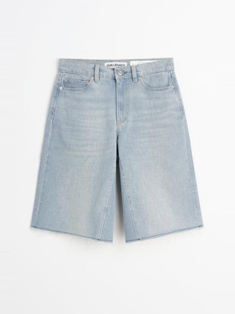 Midi Shorts Pale Coast Wash Denim