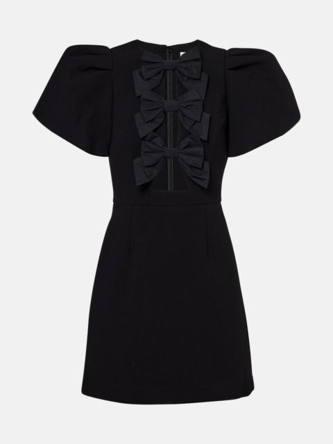 Kaylee bow-detail minidress