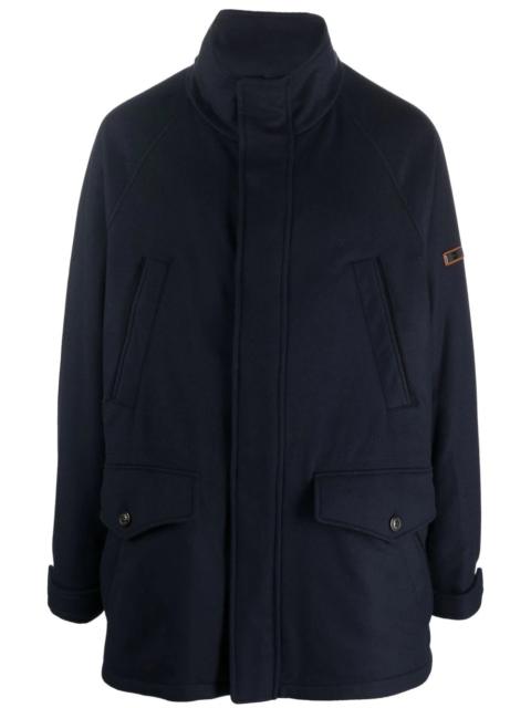cotton wool blend parka