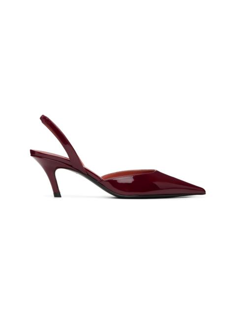 Burgundy Sofia 60 Sling Heels
