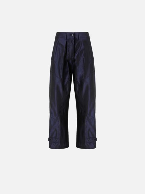 SHINY TAFFETA TROUSERS