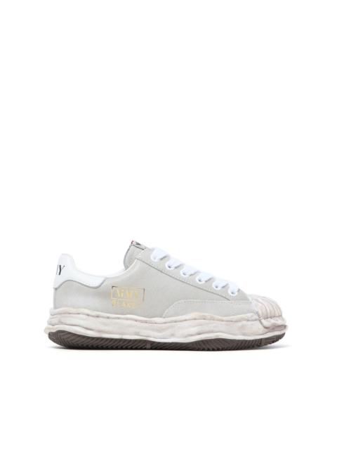 Blakey distressed-effect leather sneakers