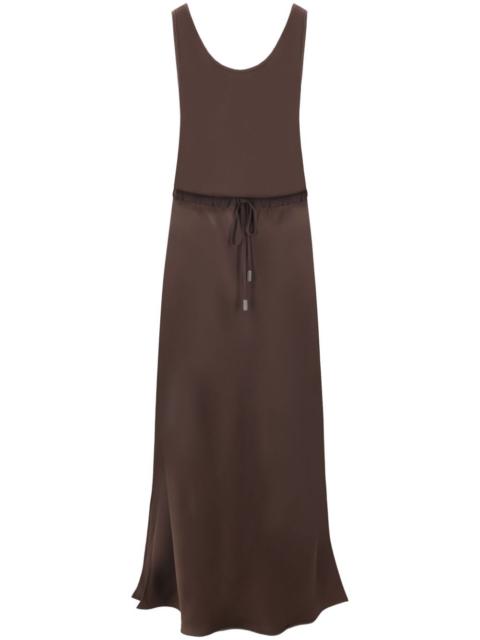 satin maxi dress