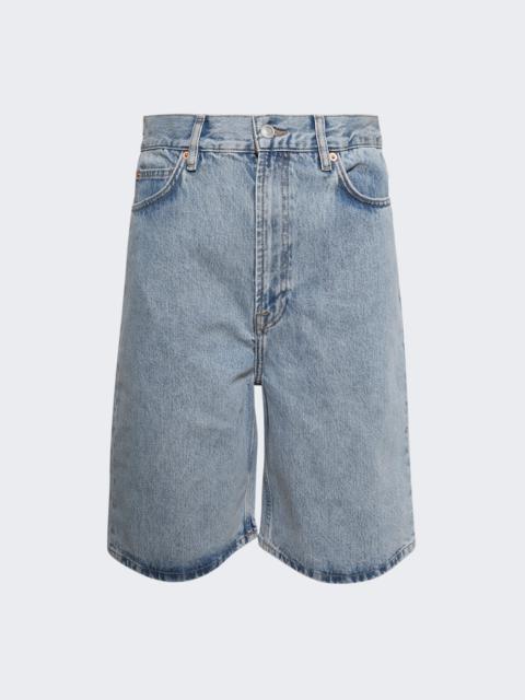 Denim Low Rise Short Blue