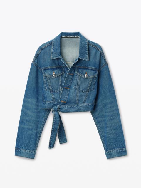 Regen Cotton Denim Wrapped Jacket