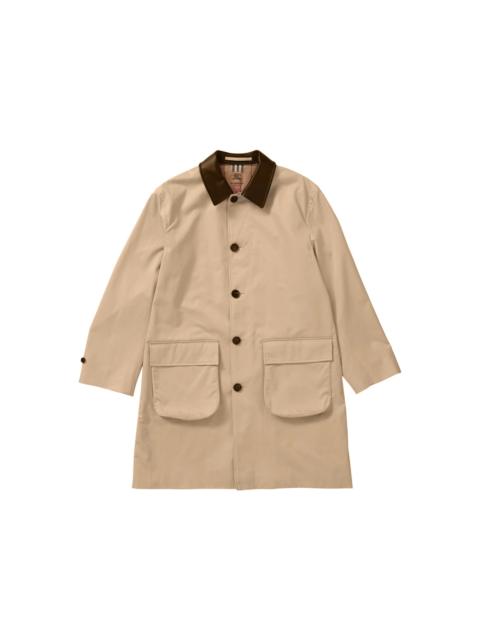 Supreme Burberry Leather Collar Trench Beige
