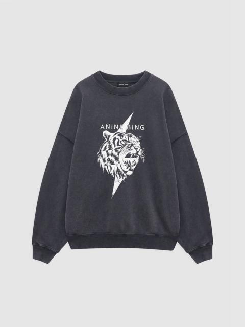 Miles Sweatshirt Tiger - Vintage Black
