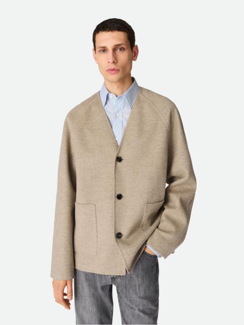 Light Double Wool And Cashmere Coat