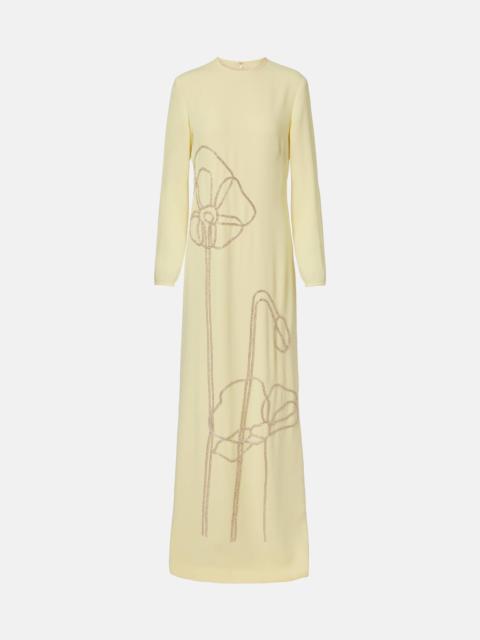 Zarie embellished crêpe gown